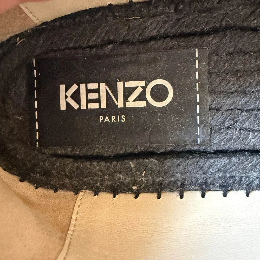 Kenzo logo print canvas espadrilles slip-on shoes‎
